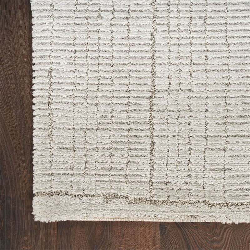 Nourison Home Santa Cruz 9' x 12' Silver   Area Rug