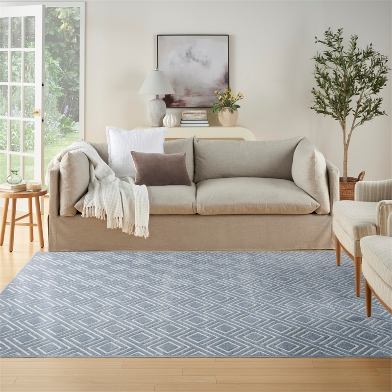 Nourison Home Casual 8' x 10' Blue   Area Rug