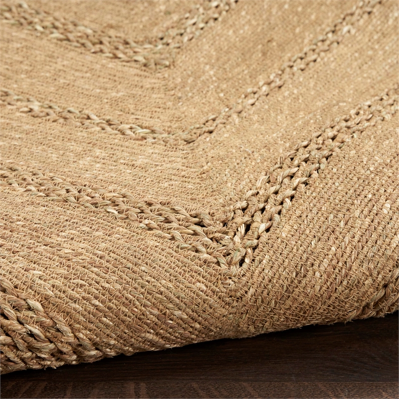Nourison Home Natural Seagrass 12' Runner Natural   Area Rug