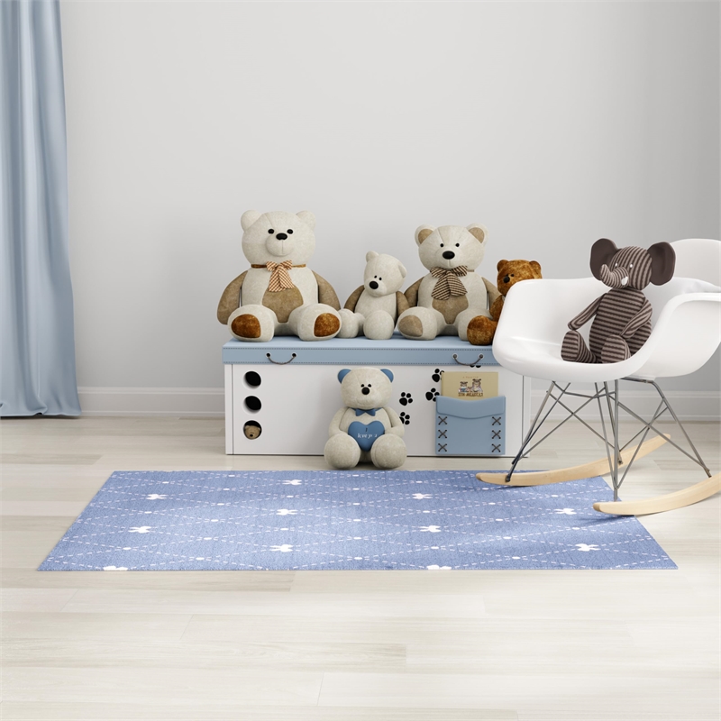 nourison home imagination 7' x 9' blue   area rug