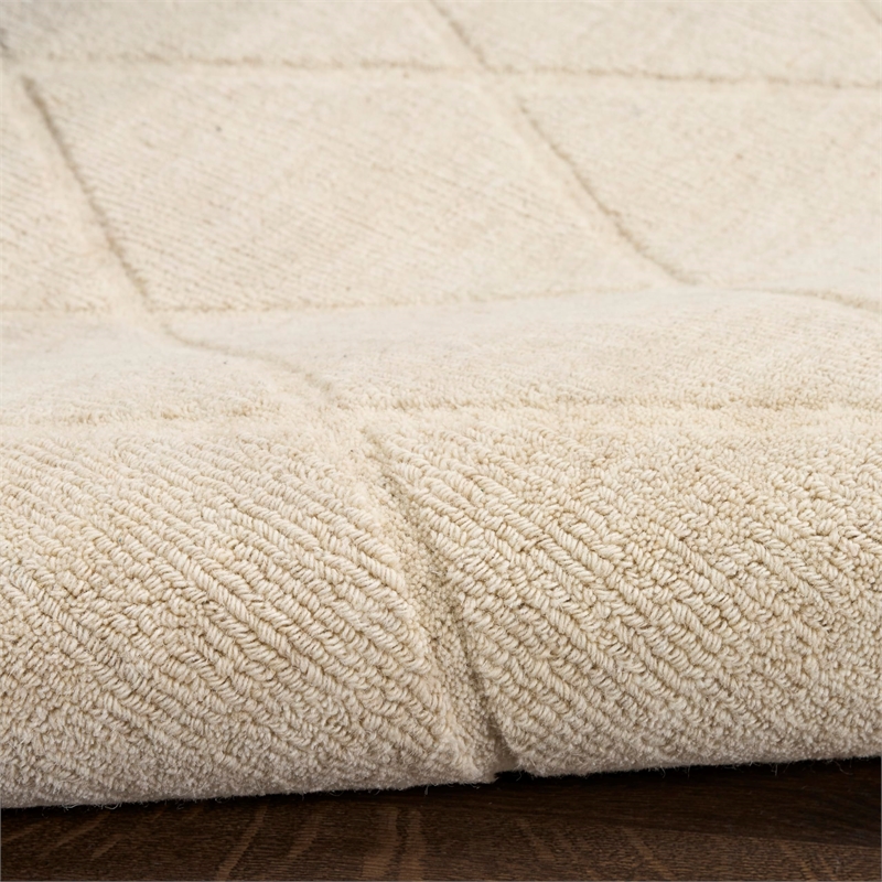 Nourison Home Wool Haven 8' x 10' Ivory   Area Rug