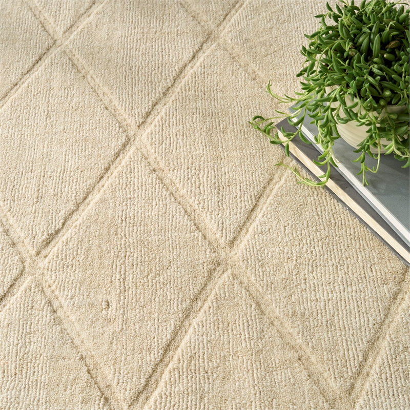 Nourison Home Wool Haven 8' x 10' Ivory   Area Rug