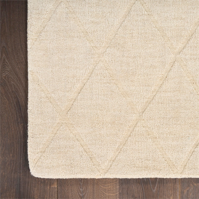 Nourison Home Wool Haven 8' x 10' Ivory   Area Rug