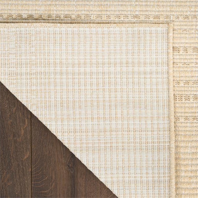 Nourison Home Tulum 10' x 14' Fabric Cream Area Rug