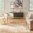 Nourison Home Ambiance 8' x 10' Polyester Ivory Gold Area Rug