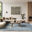 Nourison Home Ambiance 8' x 10' Polyester Blue Silver Area Rug