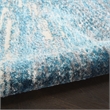Nourison Home Ambiance 8' x 10' Polyester Blue Silver Area Rug