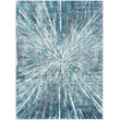 Nourison Home Ambiance 8' x 10' Polyester Blue Silver Area Rug