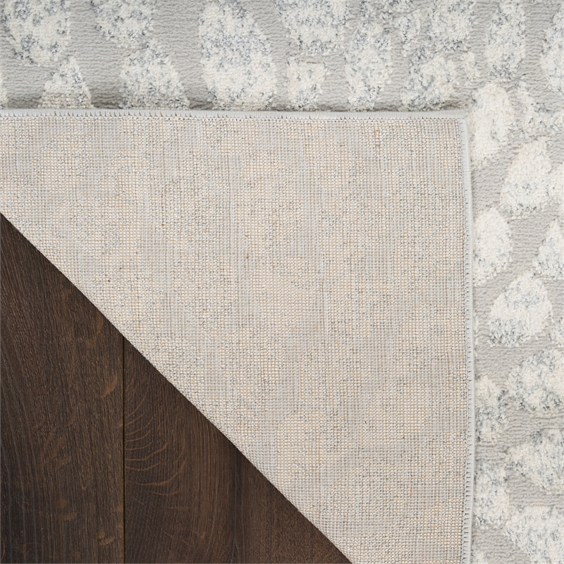 Nourison Home Ambiance 8' x 10' Polyester Grey Silver Area Rug