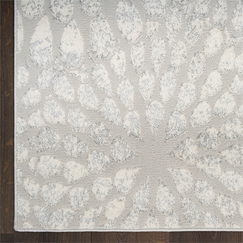 Nourison Home Ambiance 8' x 10' Polyester Grey Silver Area Rug