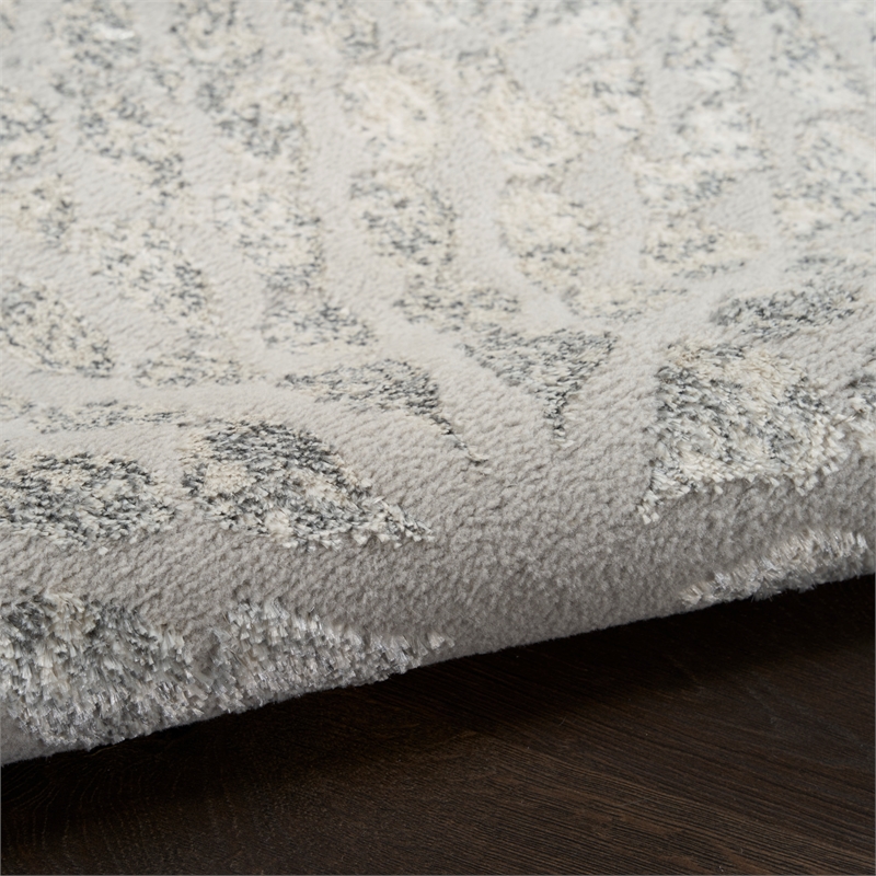Nourison Home Ambiance 8' x 10' Polyester Grey Silver Area Rug