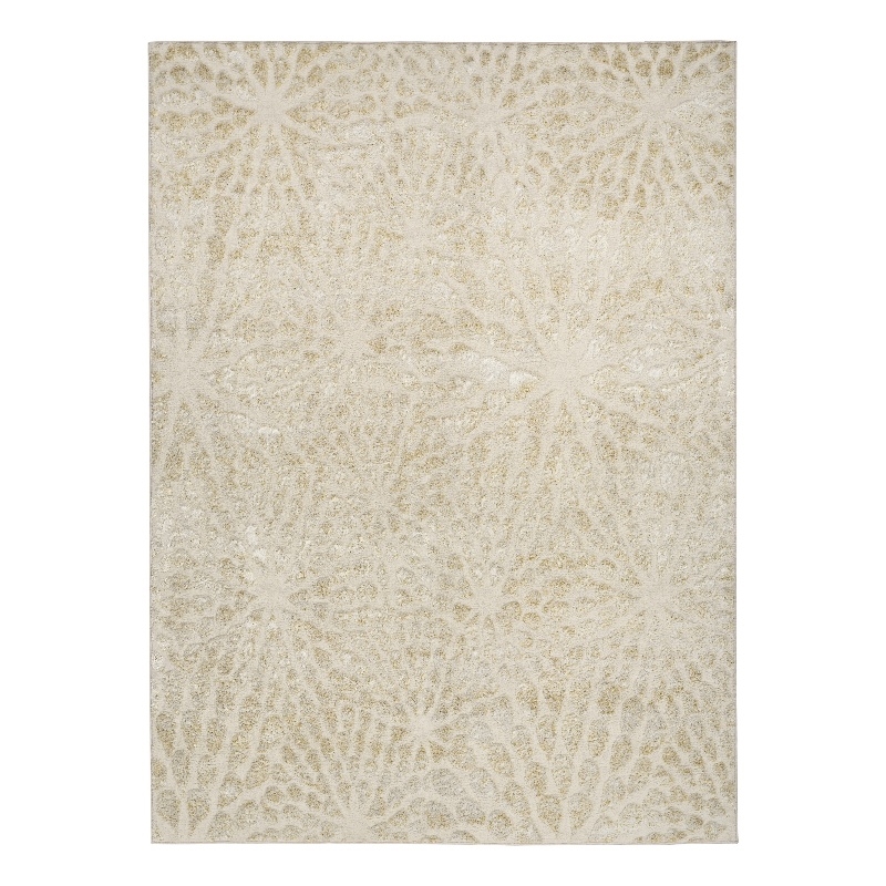 Nourison Home Ambiance 8' x 10' Polyester Ivory Gold Area Rug