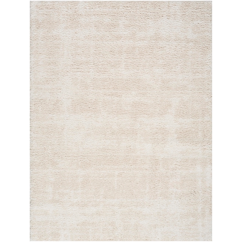 Nourison Home Modern Shag 8' x 10' Polyester Ivory Beige Area Rug