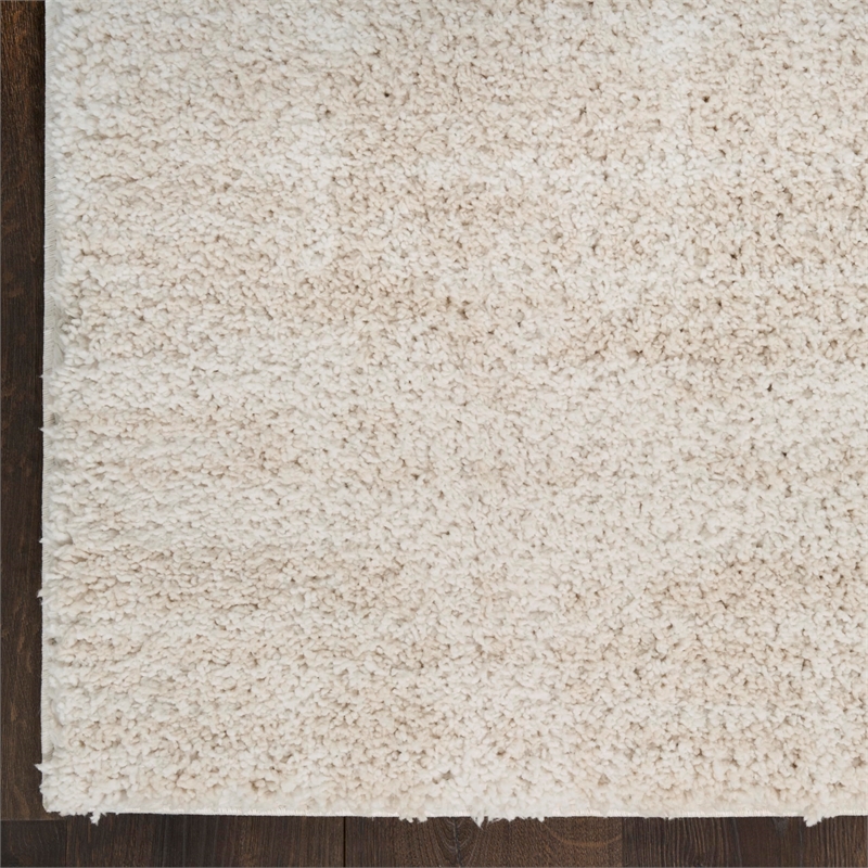 Nourison Home Modern Shag 8' x 10' Polyester Ivory Beige Area Rug