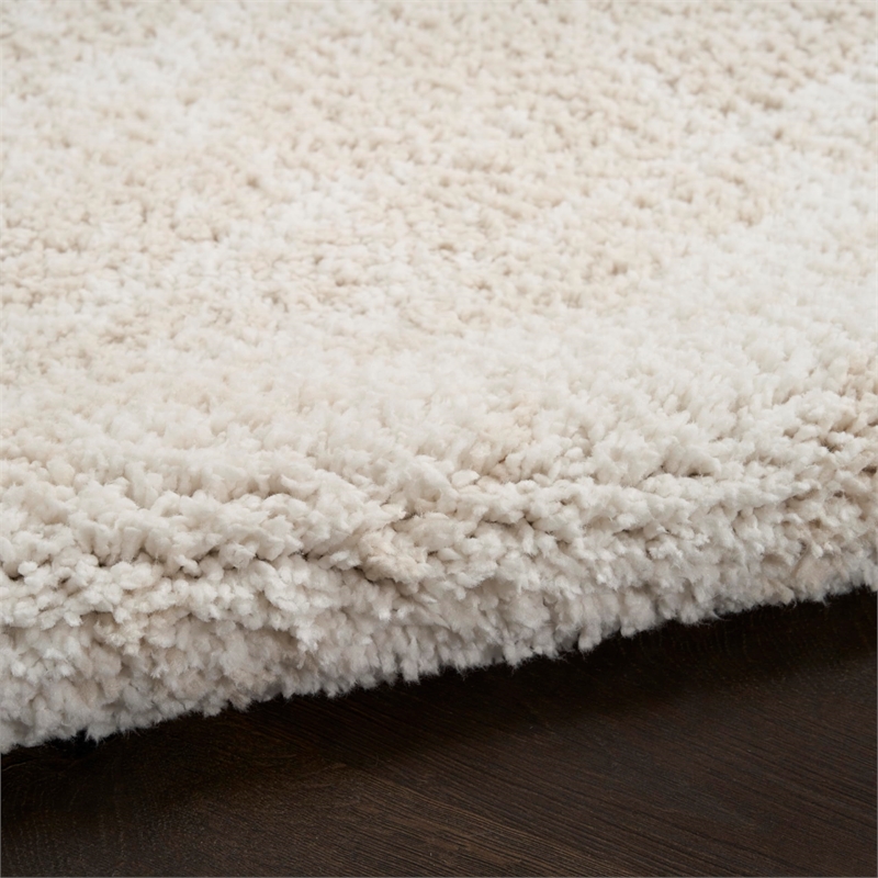 Nourison Home Modern Shag 8' x 10' Polyester Ivory Beige Area Rug