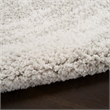 Nourison Home Modern Shag 8' x 10' Polyester Ivory Grey Area Rug