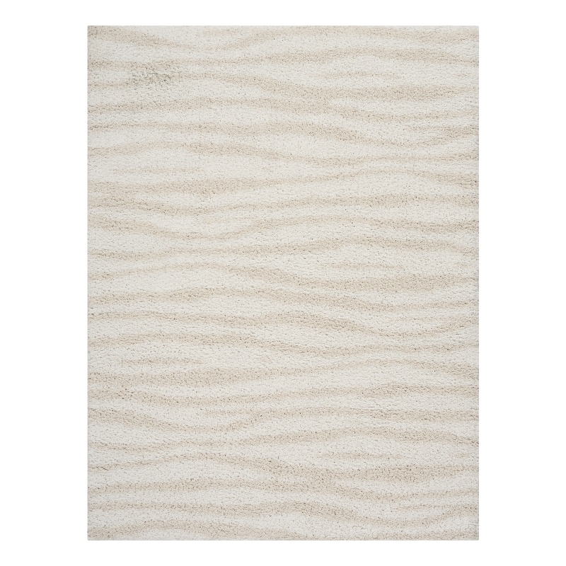 Nourison Home Modern Shag 8' x 10' Polyester Ivory Beige Area Rug