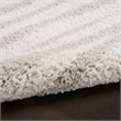 Nourison Home Modern Shag 8' x 10' Polyester Ivory Grey Area Rug