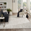 Nourison Home Modern Shag 8' x 10' Polyester Grey Ivory Area Rug
