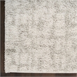 Nourison Home Modern Shag 8' x 10' Polyester Ivory Grey Area Rug