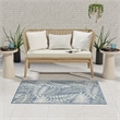 Nourison Home Modern Shag 8' x 10' Polyester Ivory Grey Area Rug