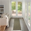 Nourison Home Tulum 10' Runner Fabric Olive Area Rug