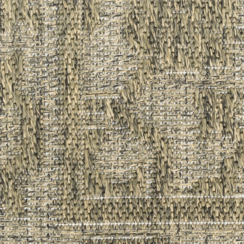 Nourison Home Tulum 10' Runner Fabric Olive Area Rug