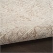 Nourison Home Outlines 10' Runner Polyester Ivory Gray Area Rug