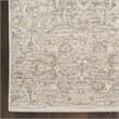 Nourison Home Outlines 10' Runner Polyester Grey Area Rug