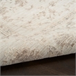 Nourison Home Outlines 10' Runner Polyester Ivory Area Rug