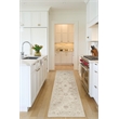 Nourison Home Outlines 10' Runner Polyester Ivory Area Rug