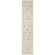 Nourison Home Outlines 10' Runner Polyester Ivory Area Rug