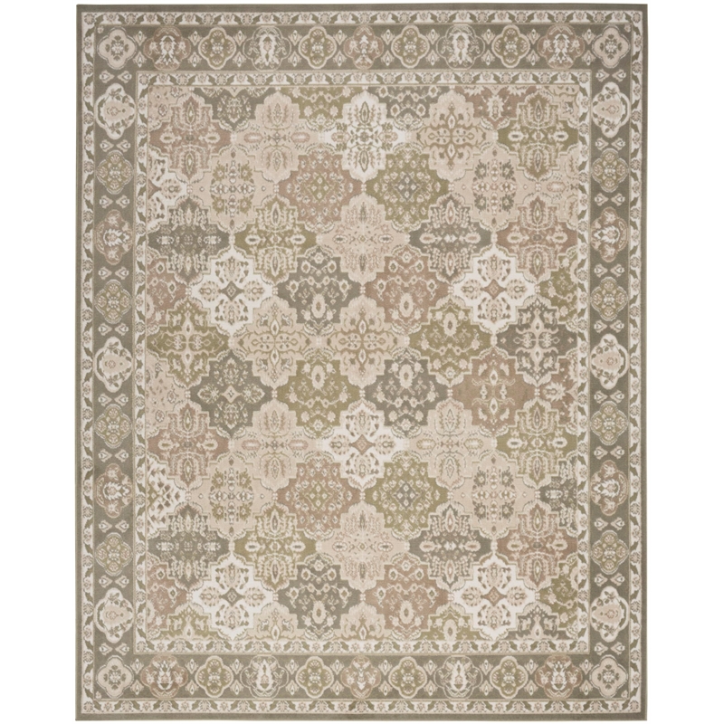Nourison Home Grafix 4' x 6' Fabric Green Area Rug