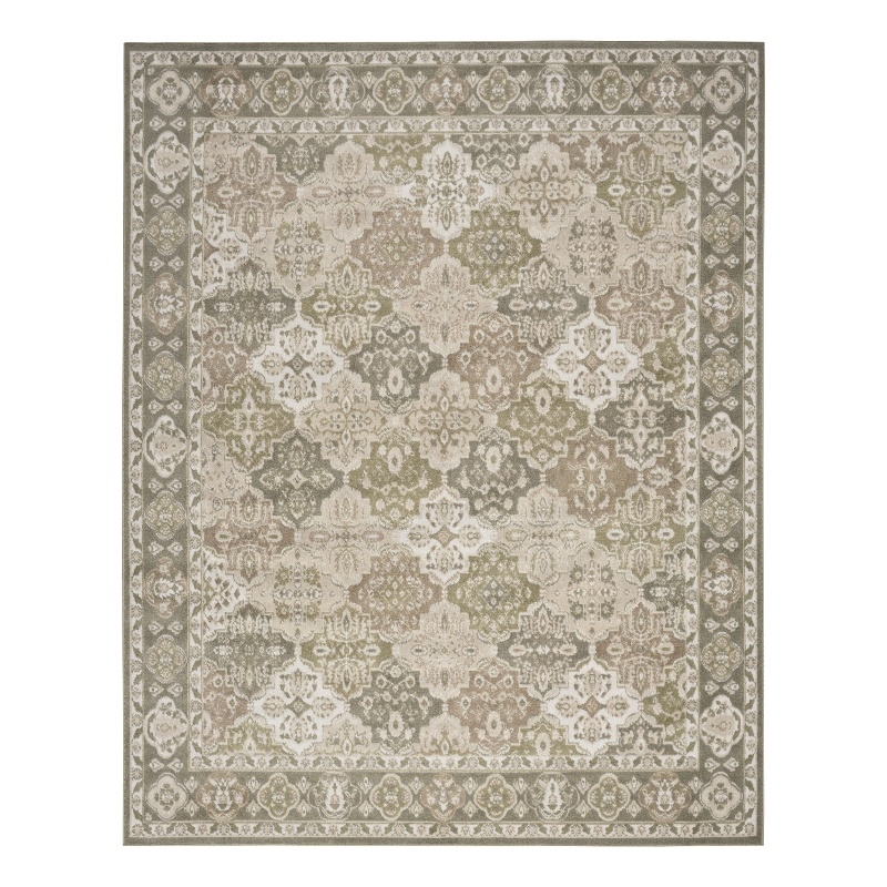 Nourison Home Grafix 6' x 9' Fabric Green Area Rug