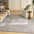 Nourison Home Outlines 8' x 10' Polyester Charcaol Ivory Area Rug