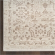 Nourison Home Outlines 10' Runner Polyester Ivory Gray Area Rug