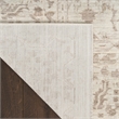 Nourison Home Outlines 10' Runner Polyester Ivory Gray Area Rug
