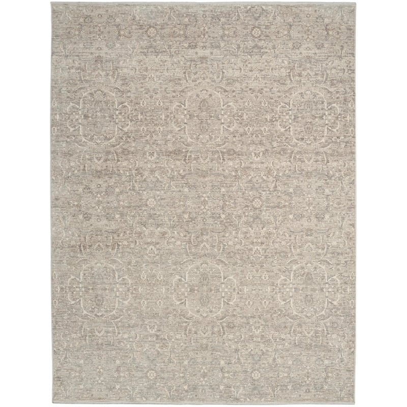 Nourison Home Outlines 8' x 10' Polyester Grey Area Rug