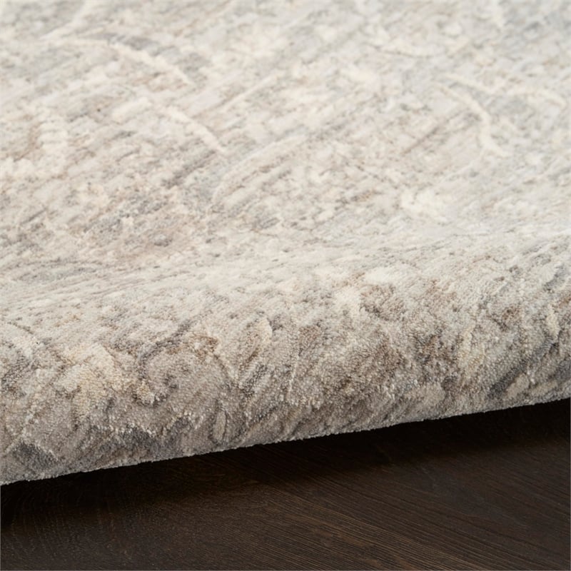 Nourison Home Outlines 8' x 10' Polyester Grey Area Rug