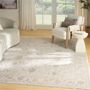 Nourison Home Outlines 8' x 10' Polyester Ivory Area Rug