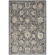 Nourison Home Oushak Home 6' x 9' Fabric Charcoal Area Rug