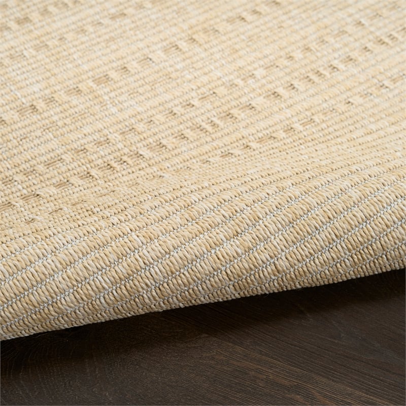 Nourison Home Tulum 10' Runner Fabric Cream Area Rug