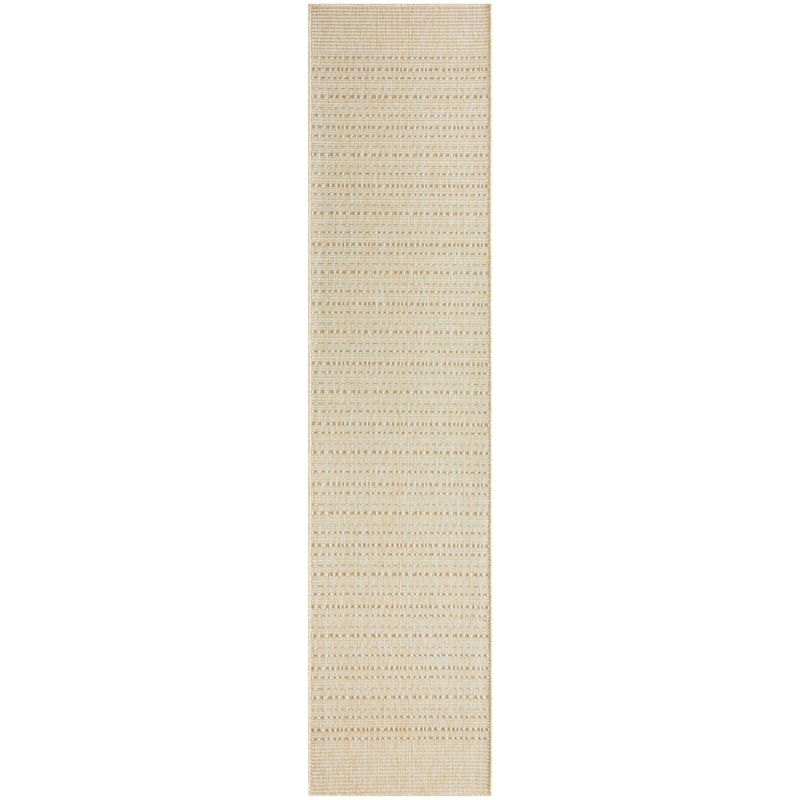 Nourison Home Tulum 10' Runner Fabric Cream Area Rug