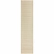 Nourison Home Tulum 10' Runner Fabric Cream Area Rug
