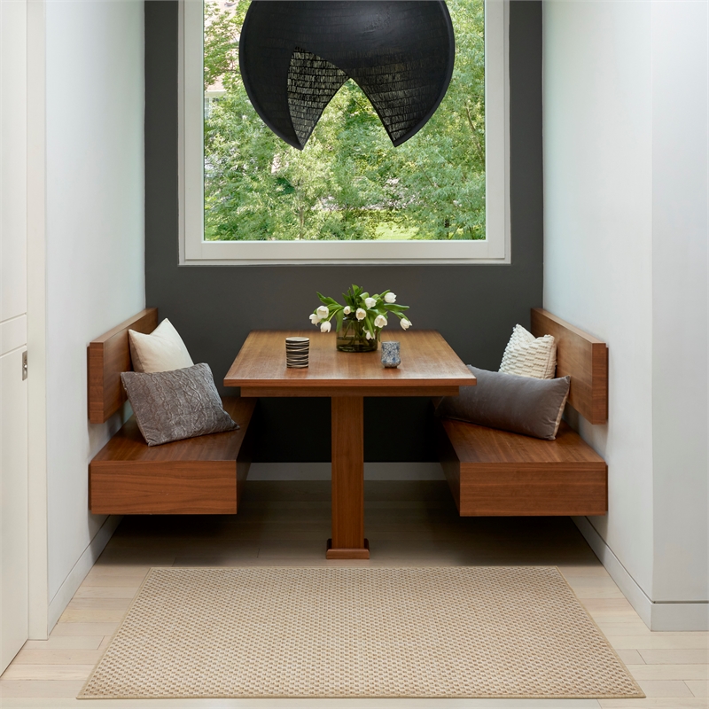 Nourison Home Tulum 2' x 3' Fabric Cream Area Rug