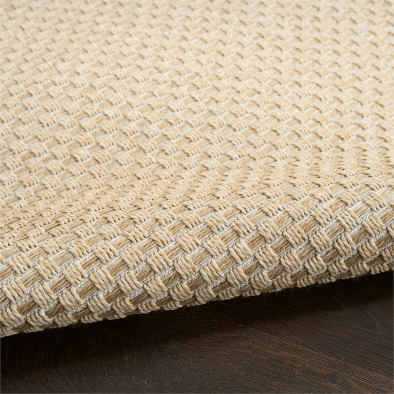 Nourison Home Tulum 2' x 3' Fabric Cream Area Rug