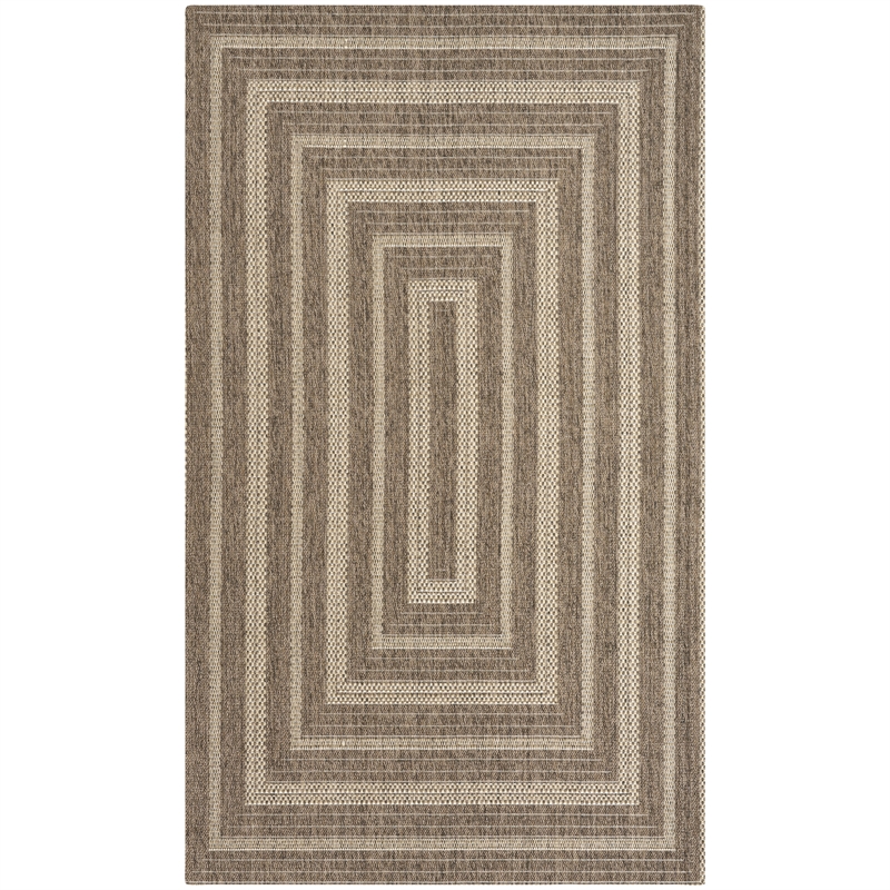 Nourison Home Tulum 2' x 3' Fabric Brown Area Rug