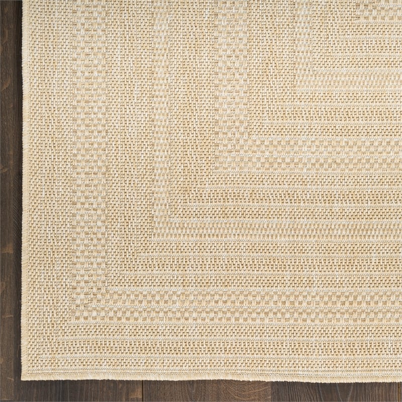 Nourison Home Tulum 10' Runner Fabric Cream Area Rug