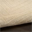 Nourison Home Tulum 10' Runner Fabric Cream Area Rug