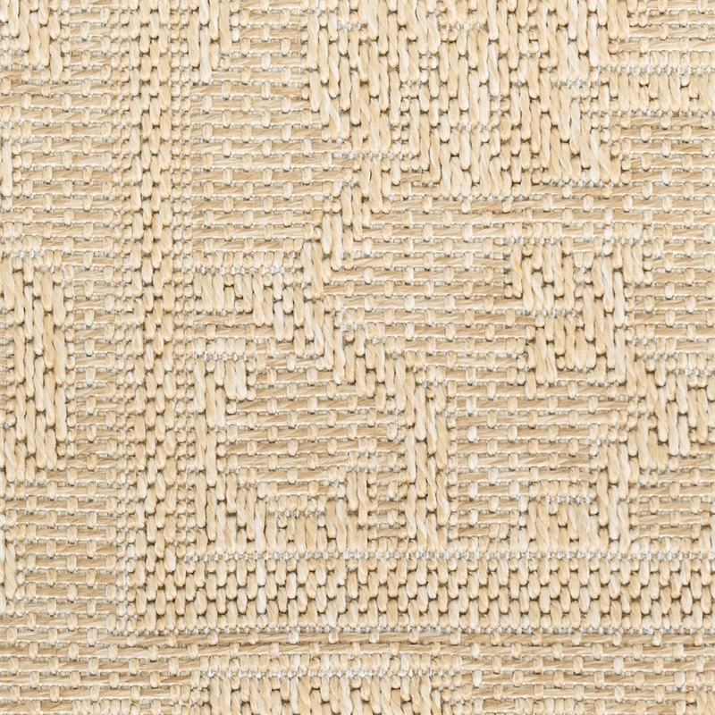 nourison home tulum 2' x 3' fabric cream area rug